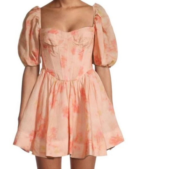 Bardot Kiah Corset Mini Dress in Orange